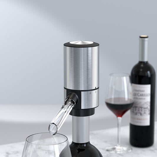 New Stainless-steel Battery-Operated Electric Wine Decanter Wine Aerator and Dispenser